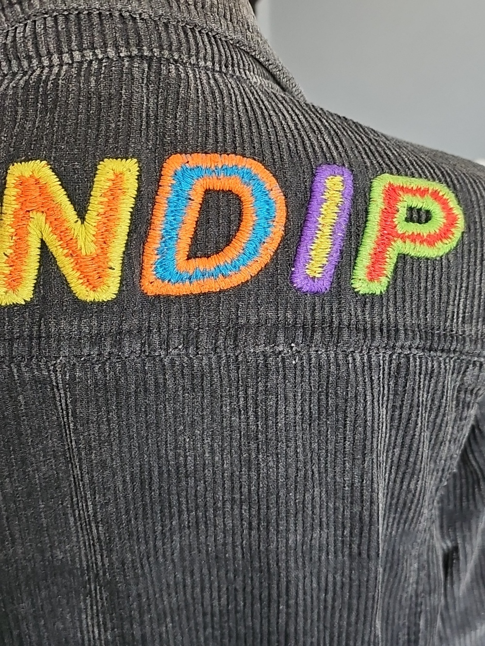RIPNDIP Prisma Corduroy Jacket In Washed BLack SZ M - Picture 7 of 15